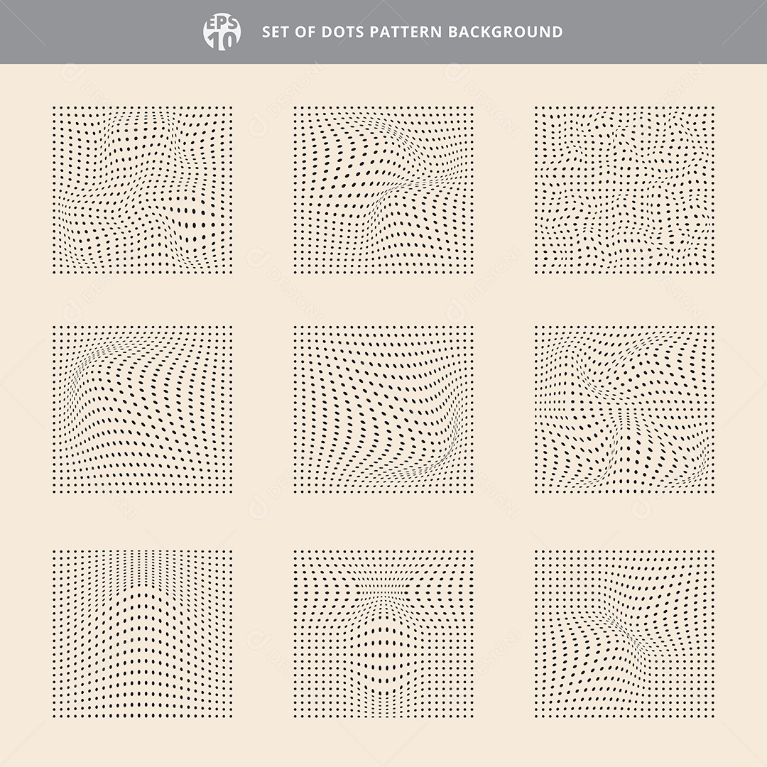 Background Conjunto de Fundo de Onda Vetor EPS