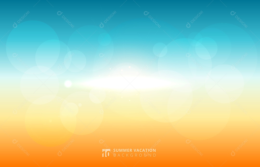 Background Verão Abstrato Vetor EPS