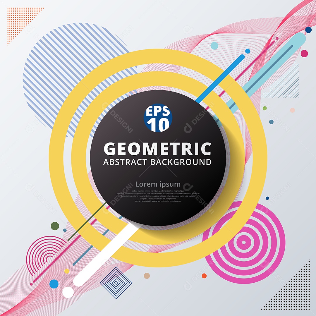 Background Design de Padrão Geométrico Vetor EPS