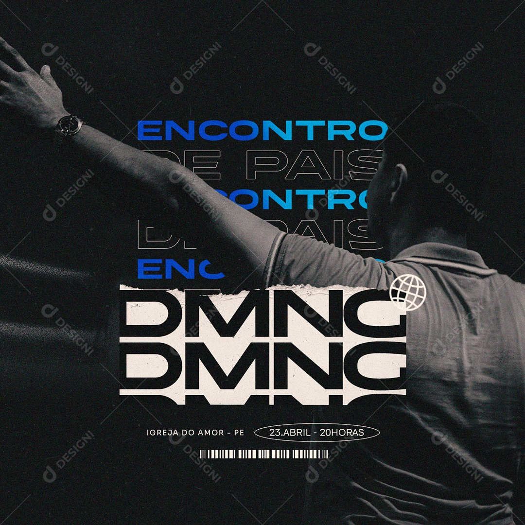 Encontro De Pais DMNG Igreja Gospel Social Media PSD Editável
