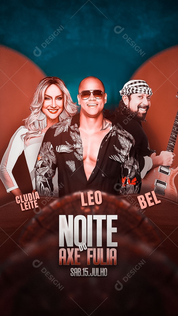 Flyer Story Noite Do Axé Fulia Social Media PSD Editável