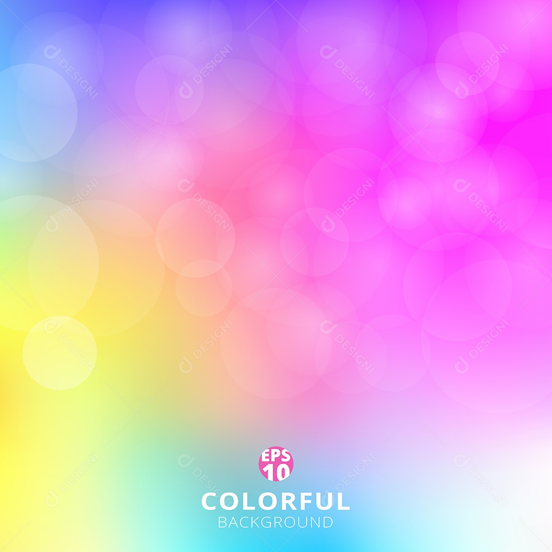 Background Fundo Desfocado Colorido Abstrato Vetor EPS