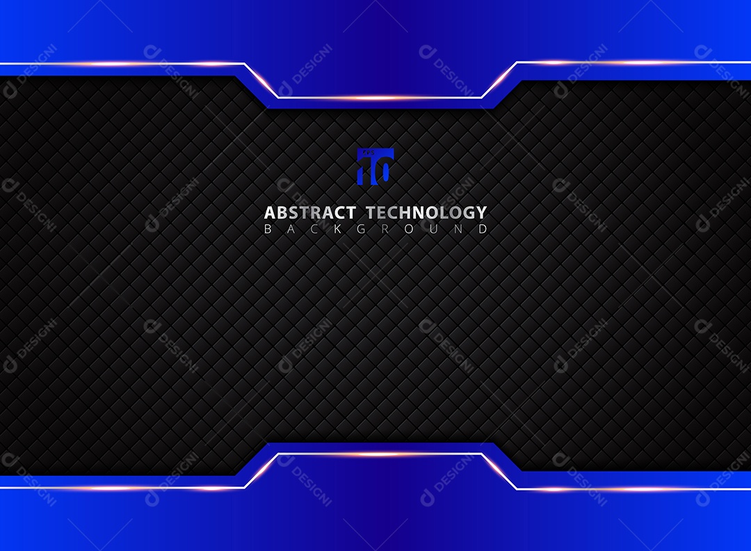 Background Modelo de Contraste Azul e Preto EPS