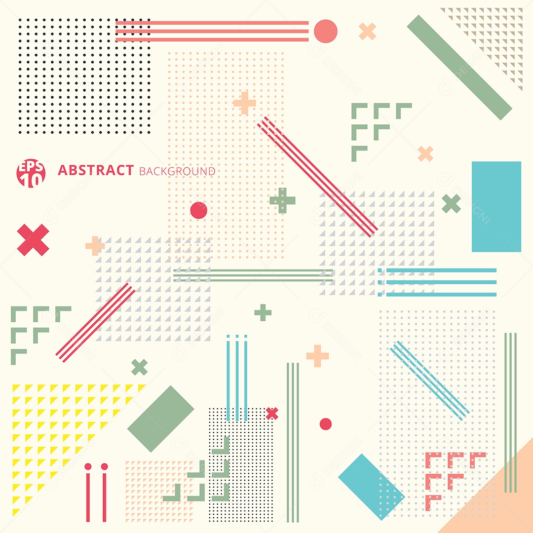 Background Padrão Quadrado Azul Abstrato Vetor EPS