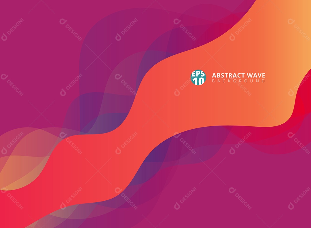 Background Ondas Modernas Abstratas Vetor EPS