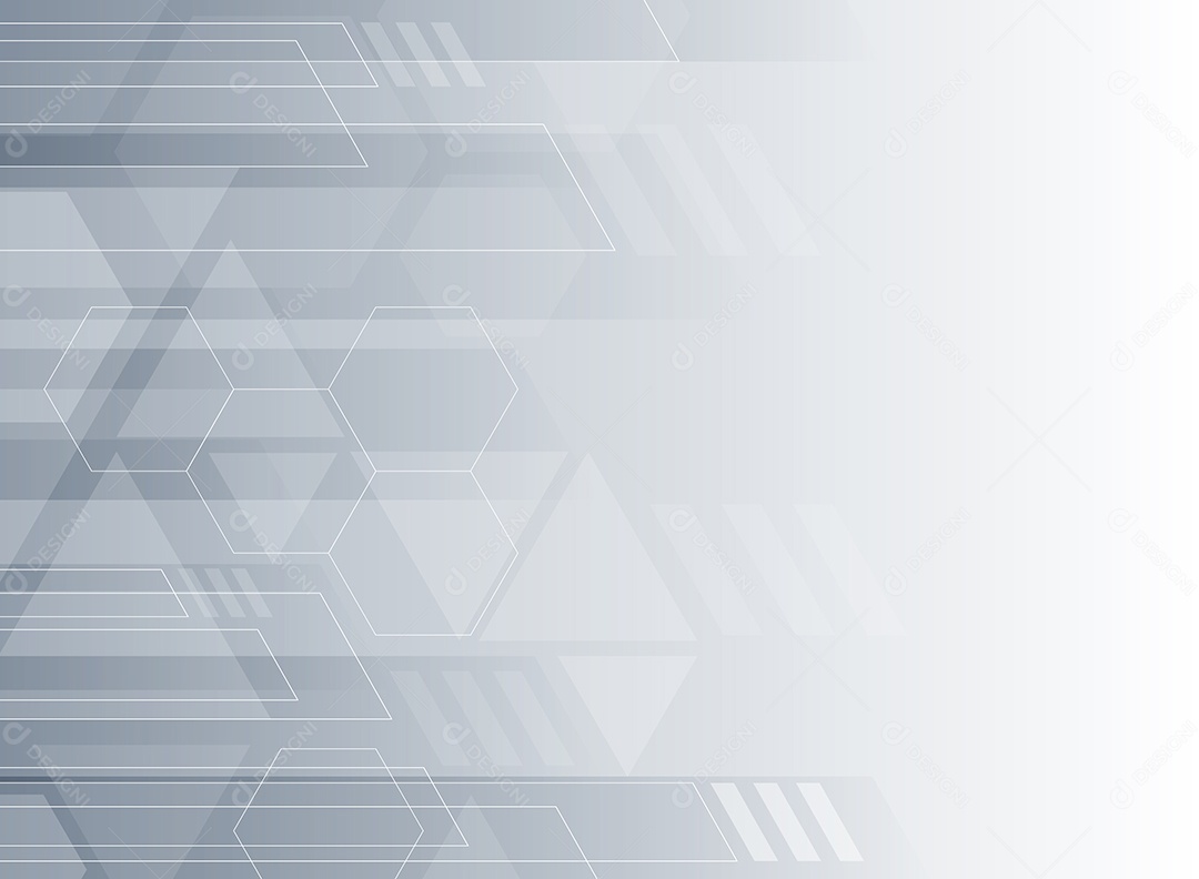 Background Geométrico Cinza e Branco de Tecnologia Abstrata Vetor EPS