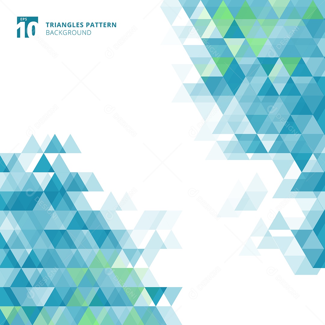 Background Triângulos Azuis Abstratos Geométricos Vetor EPS
