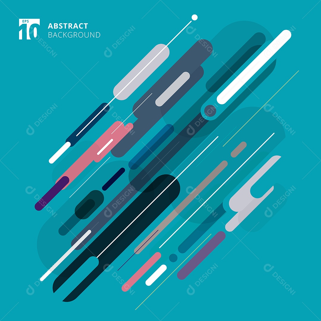 Background de Forma Geométrica Arredondada Abstrata Vetor EPS