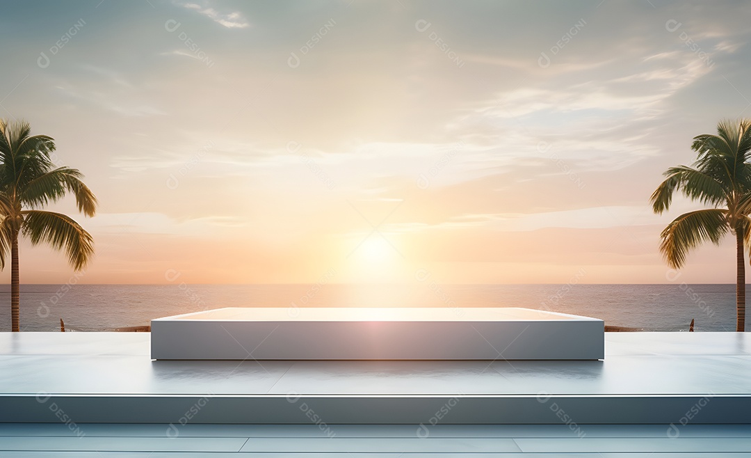 Fundo para Cenário Realista Sunset