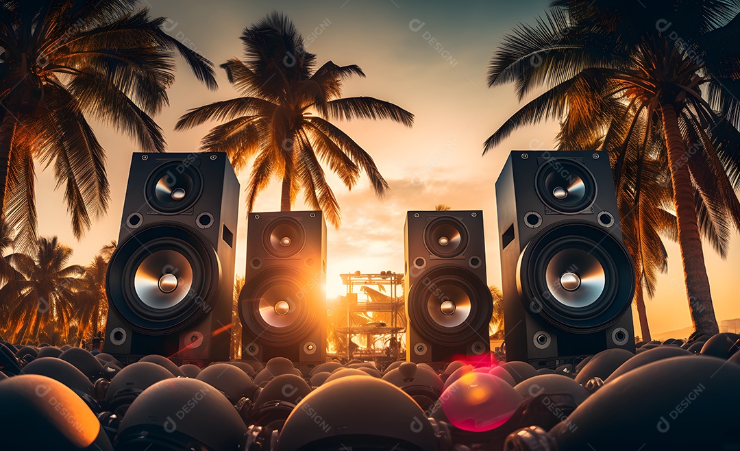 Fundo para Cenário Realista Sunset