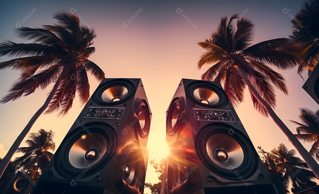 Fundo para Cenário Realista Sunset