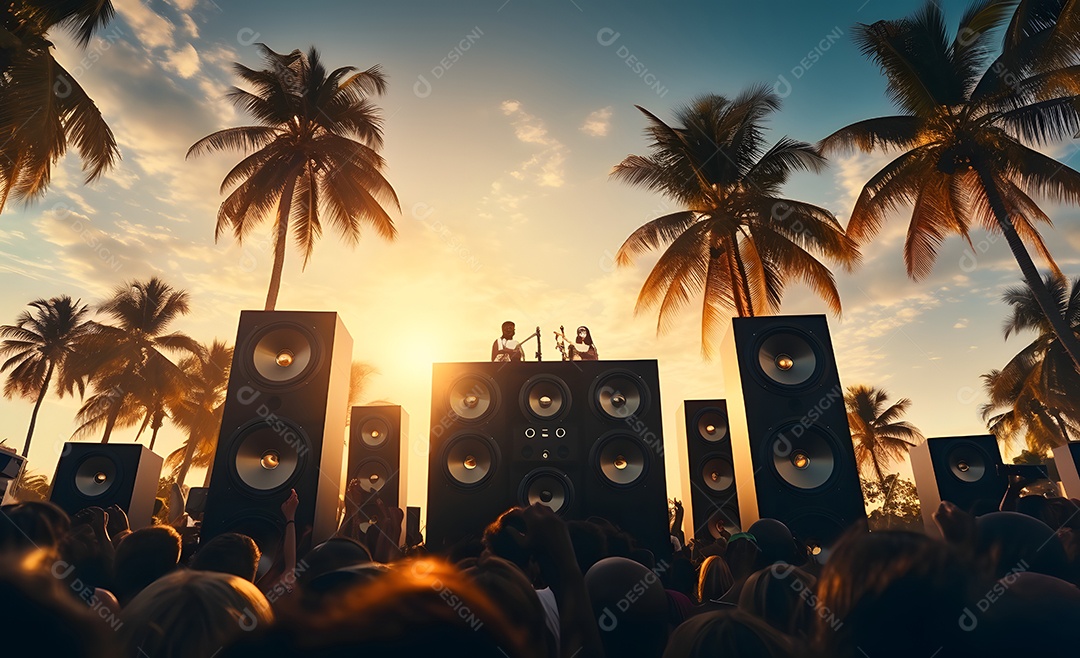 Fundo para Cenário Realista Sunset