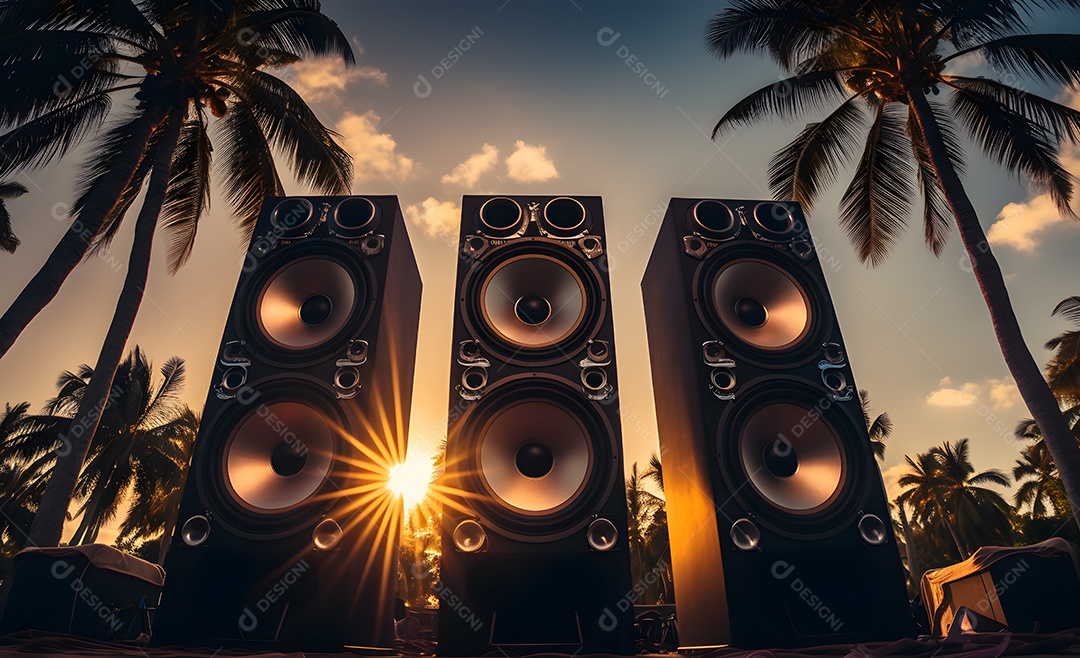 Fundo para Cenário Realista Sunset