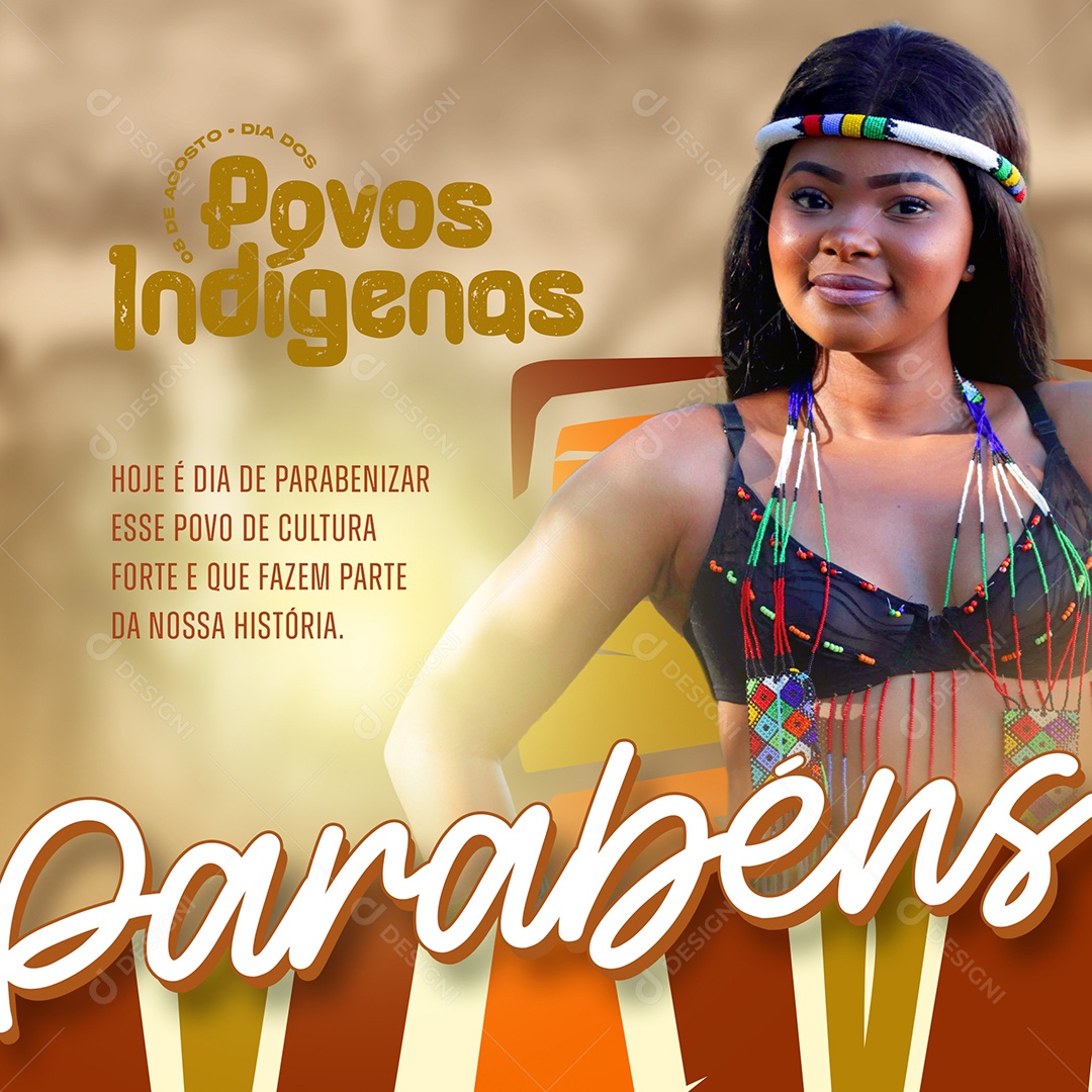 Esse Povo De Cultura Dia Dos Povos Indígenas Social Media PSD Editável