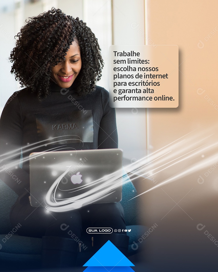 Social Media Escolha Nossos Planos De Internet PSD Editável