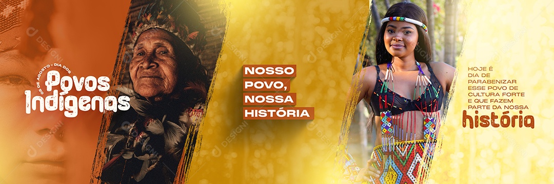 Banner Dia Do Povos Indígenas 08 De Agosto Social Media PSD Editável