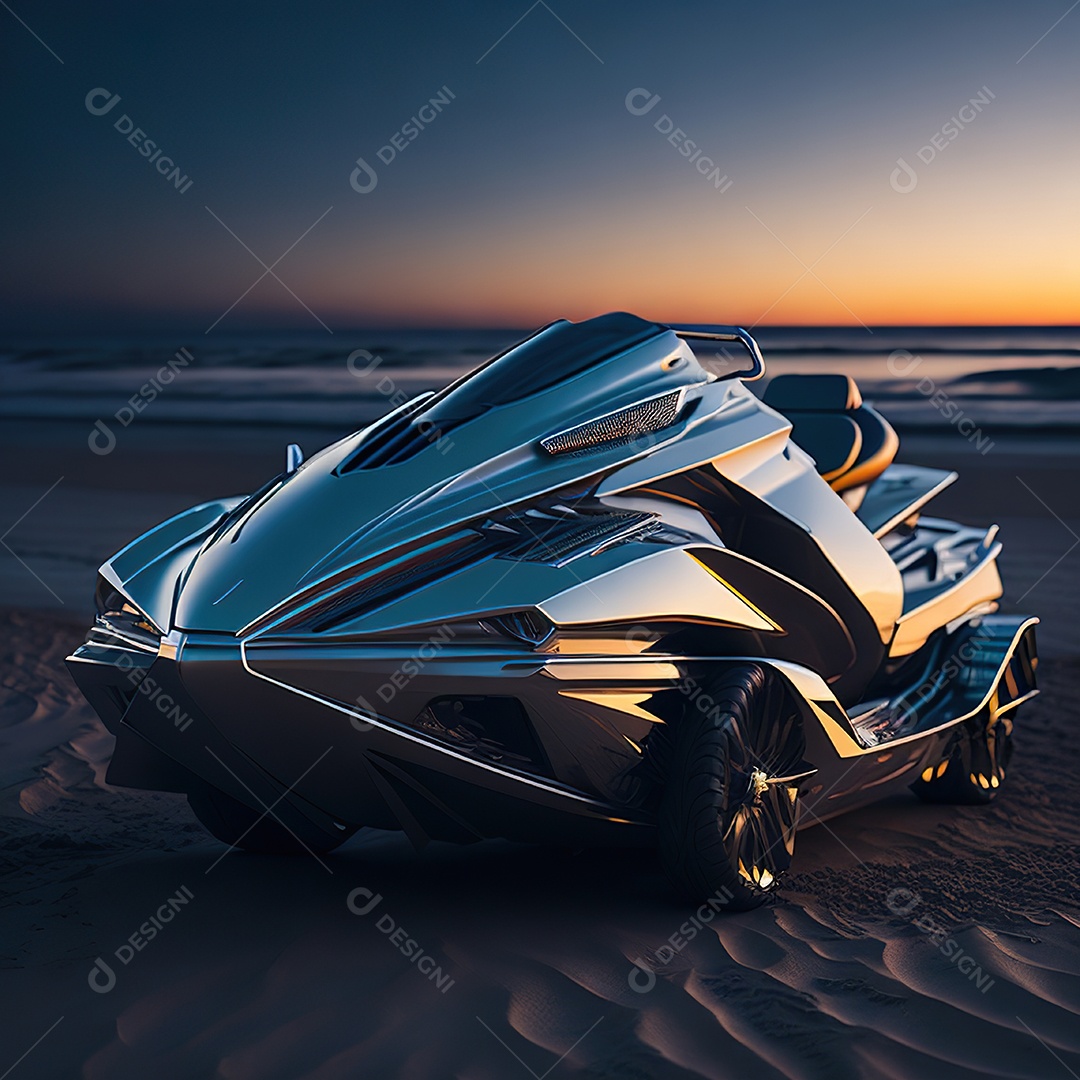 Imagem realista de jet ski