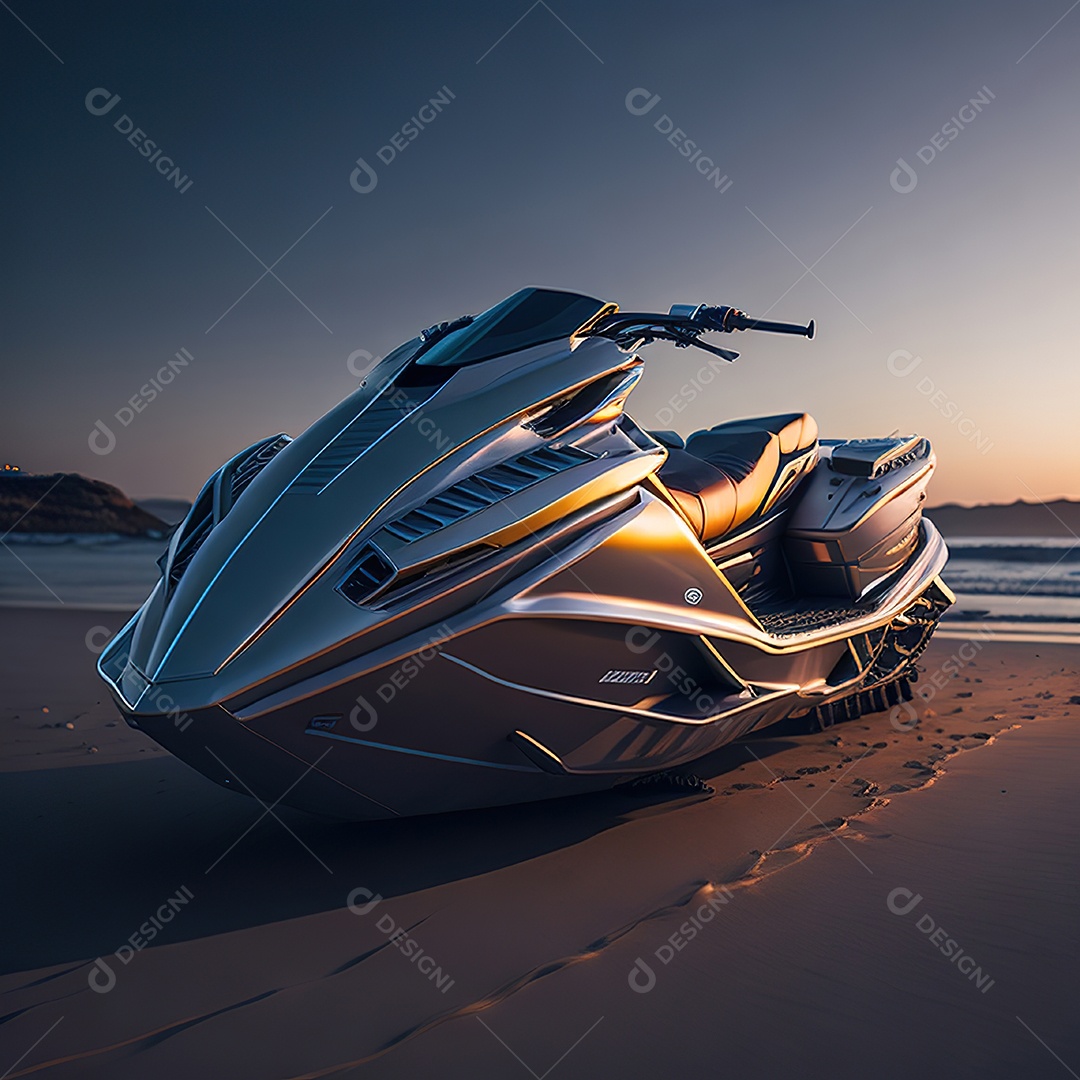 Imagem realista de jet ski