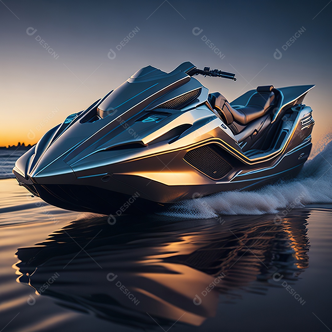 Imagem realista de jet ski