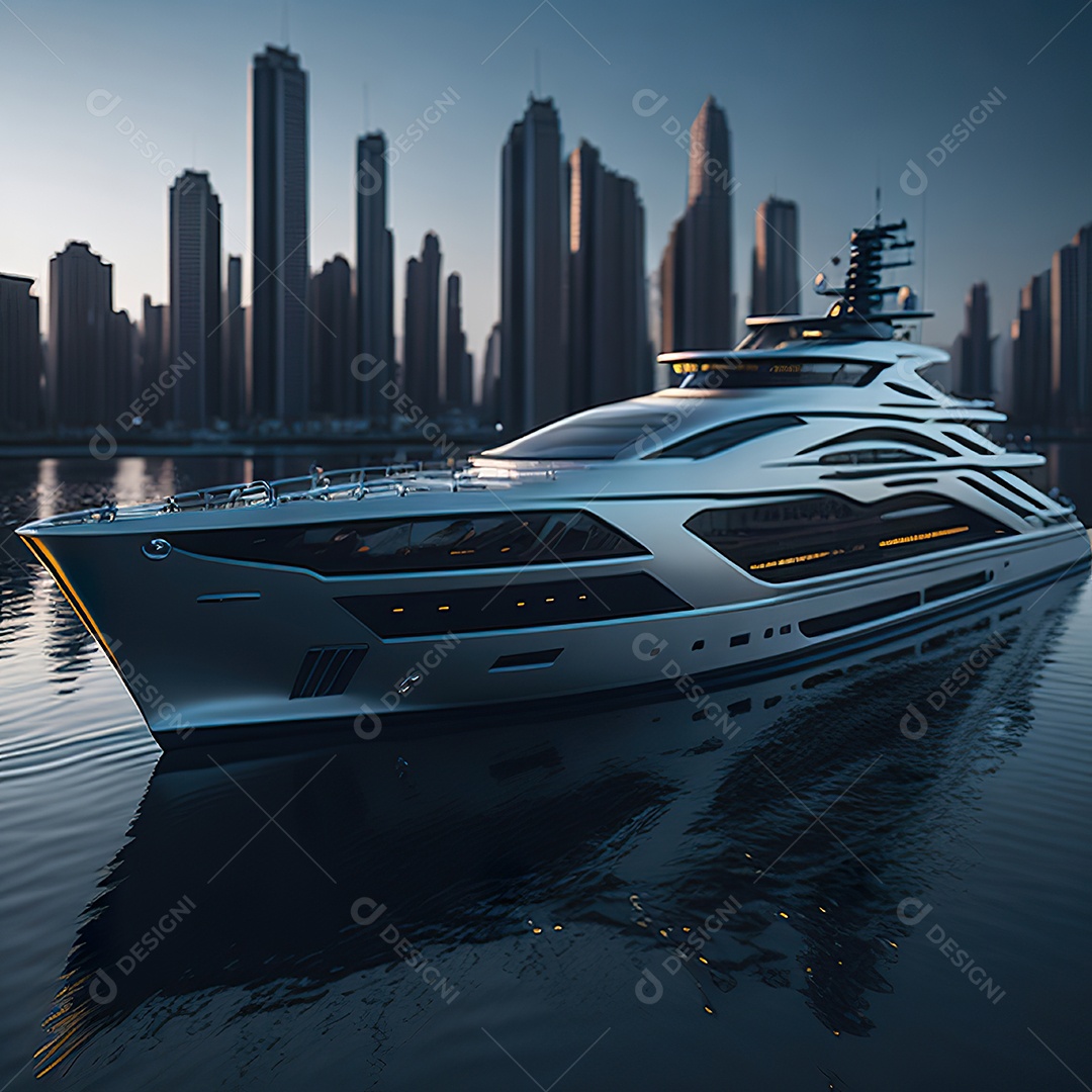 Imagem realista de iate