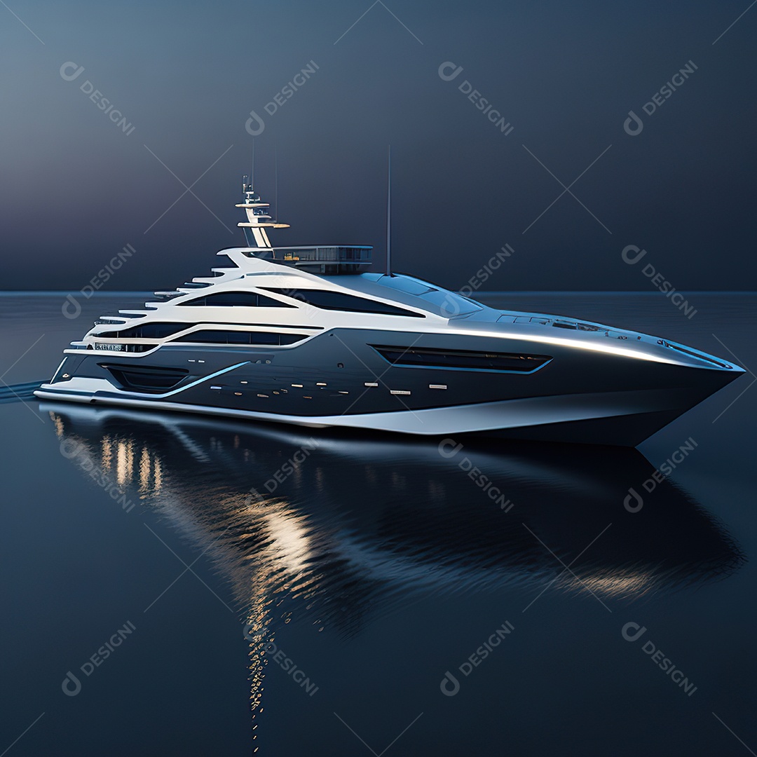 Imagem realista de iate