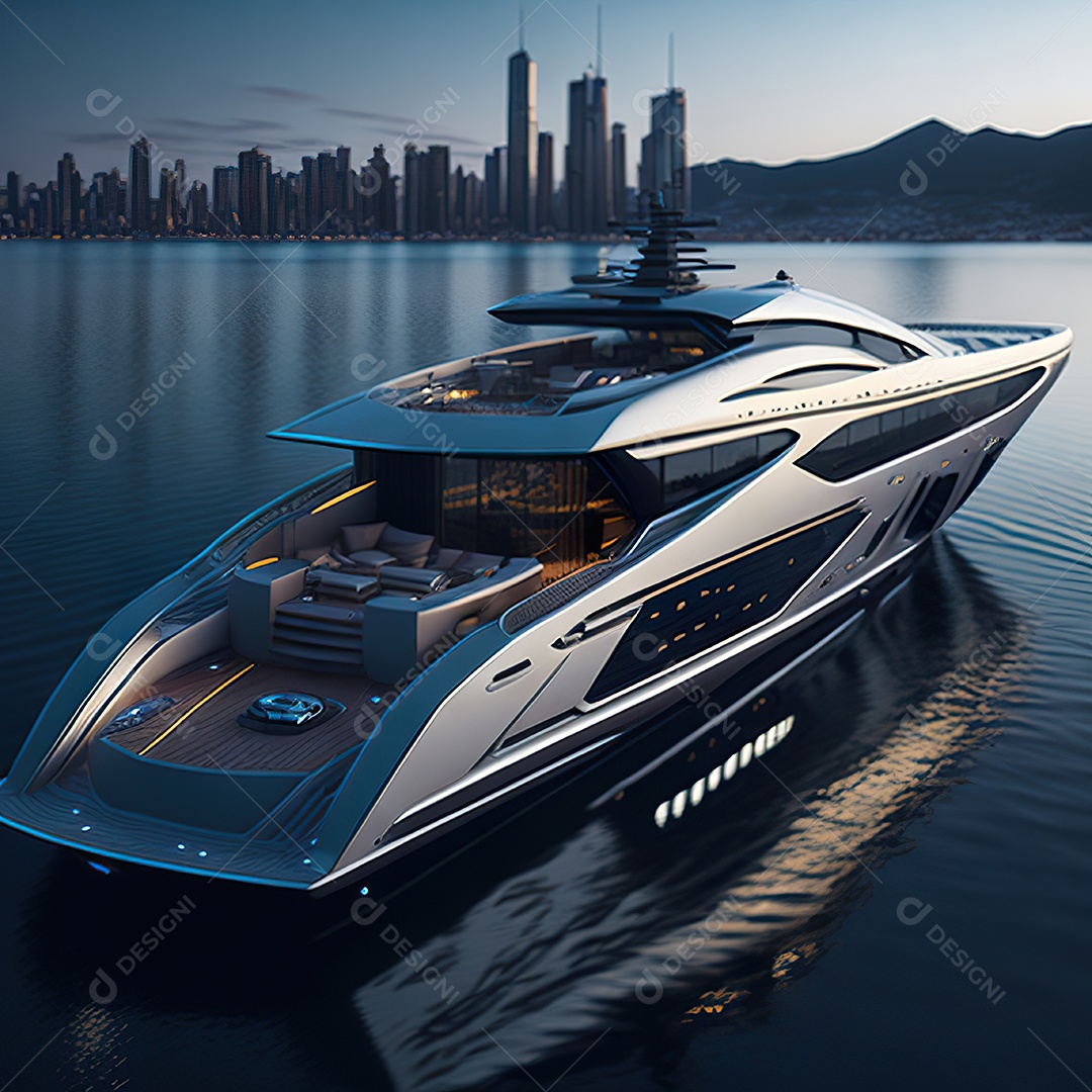 Imagem realista de iate