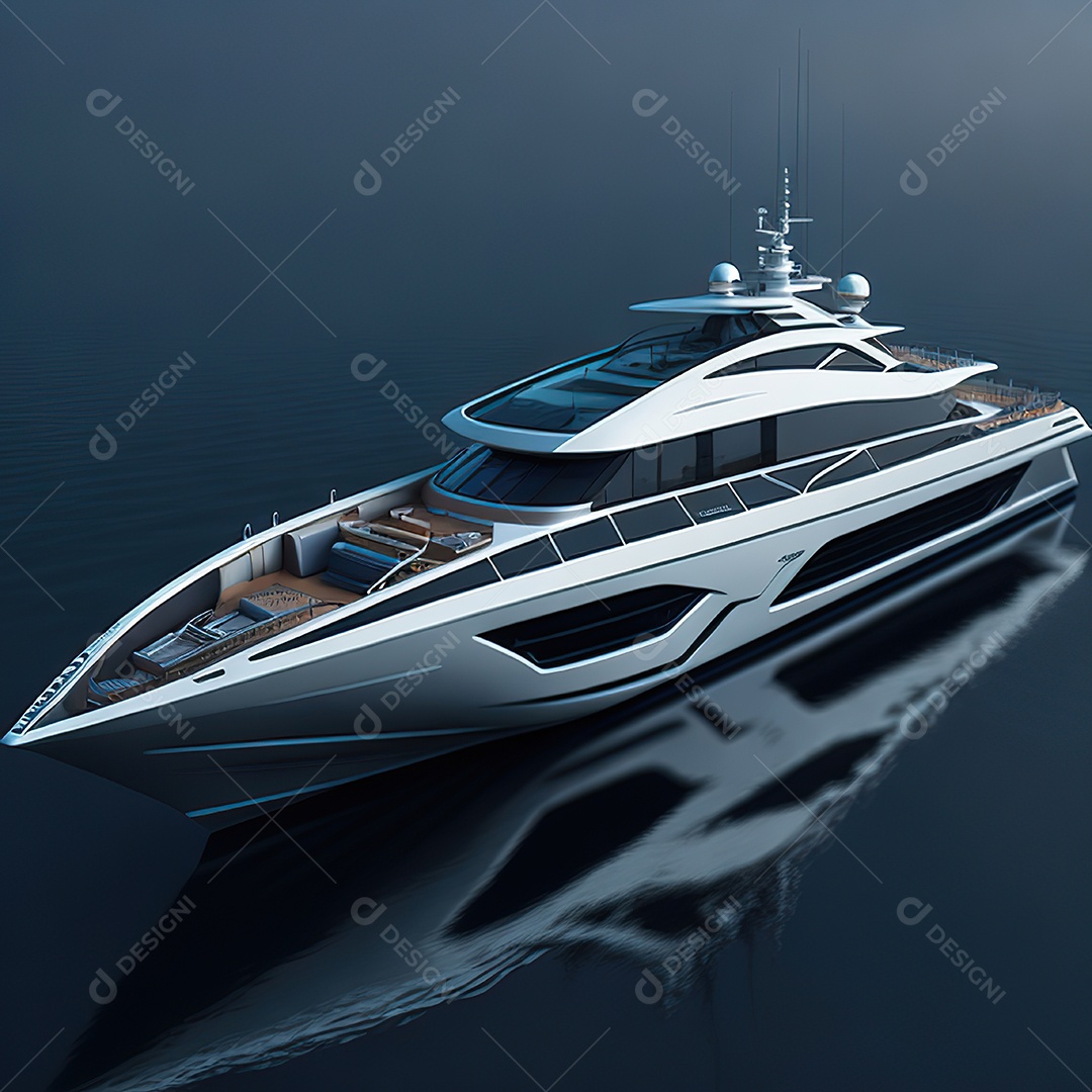 Imagem realista de iate