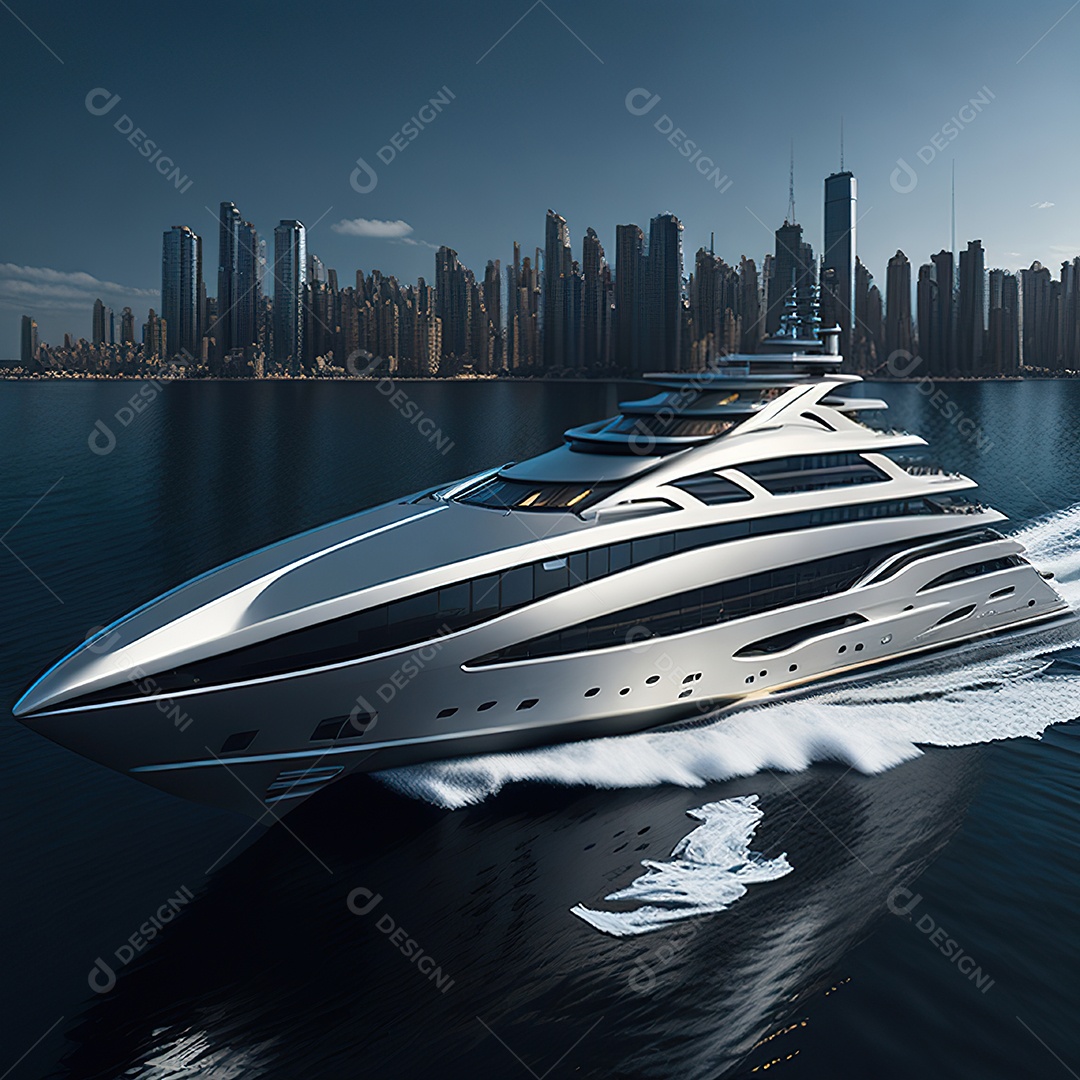 Imagem realista de iate