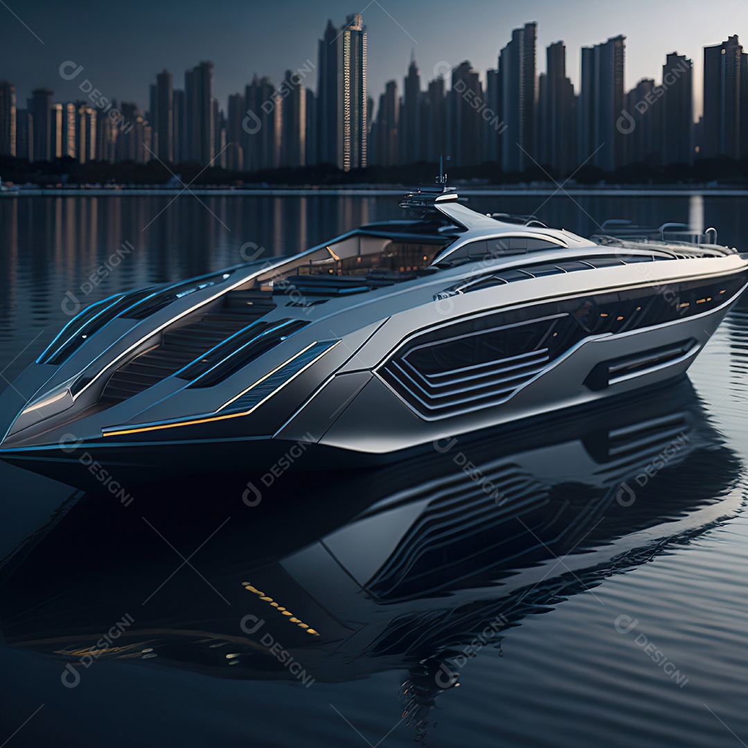 Imagem realista de iate