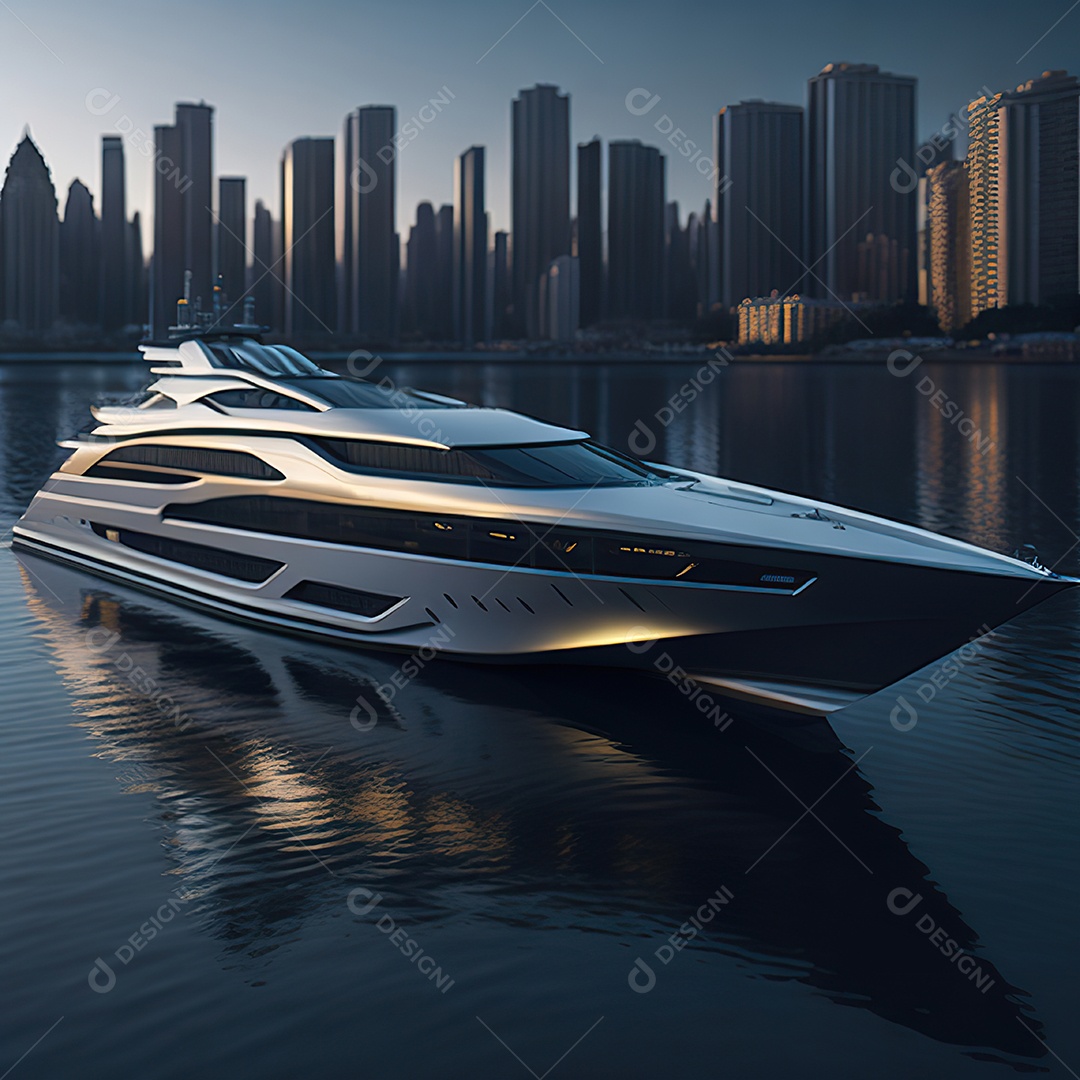 Imagem realista de iate