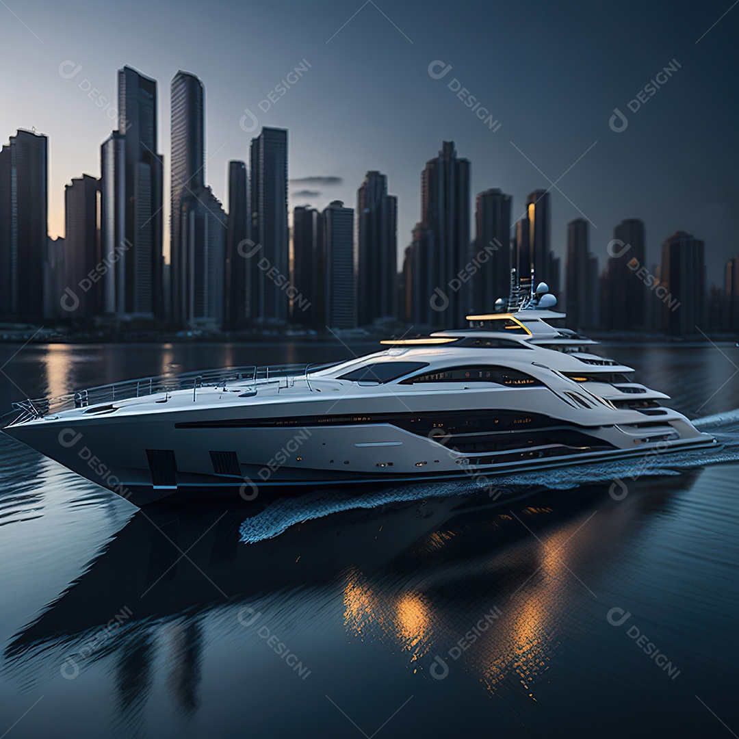 Imagem realista de iate