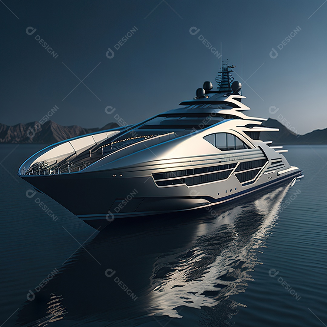 Imagem realista de iate