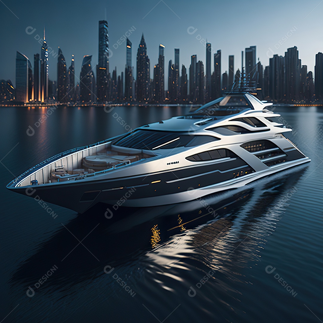 Imagem realista de iate