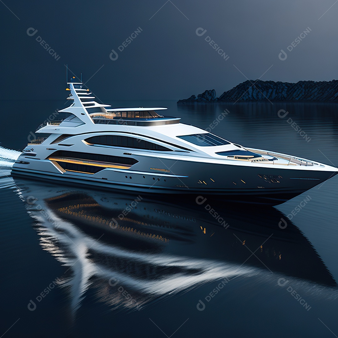 Imagem realista de iate