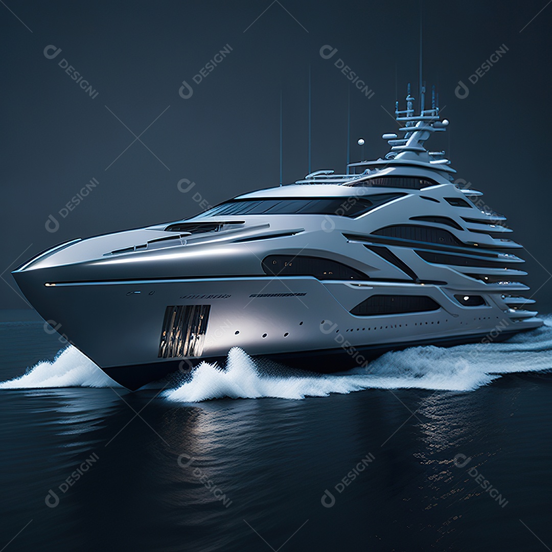 Imagem realista de iate