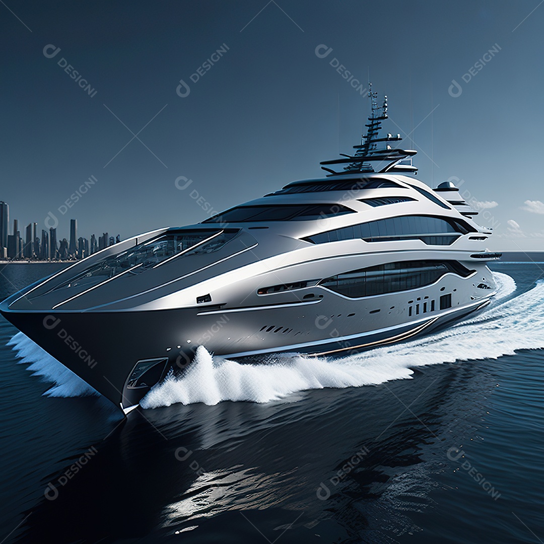 Imagem realista de iate