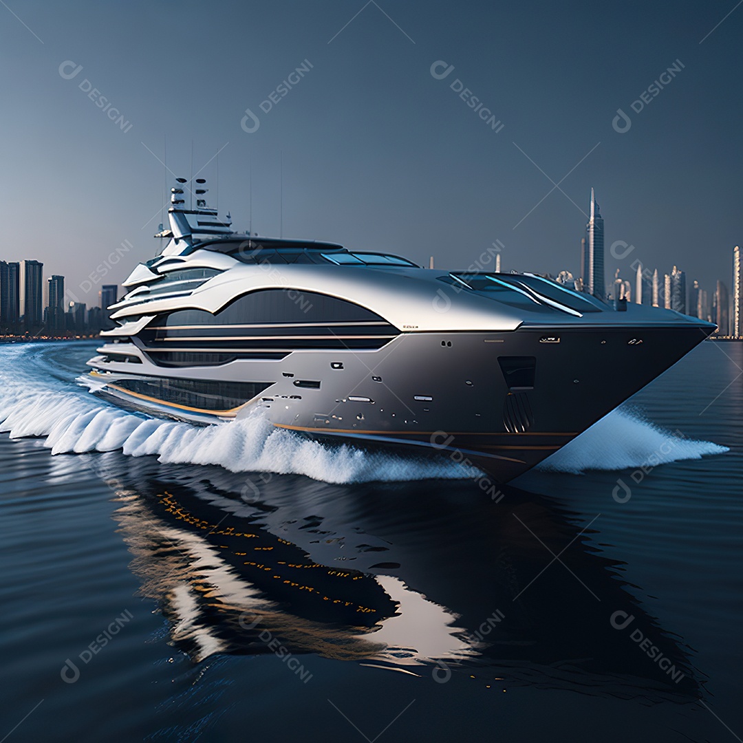 Imagem realista de iate