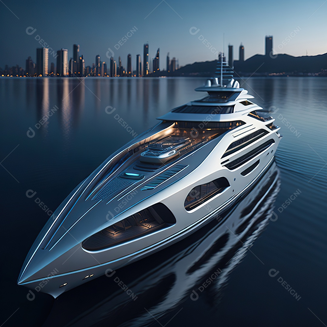 Imagem realista de iate