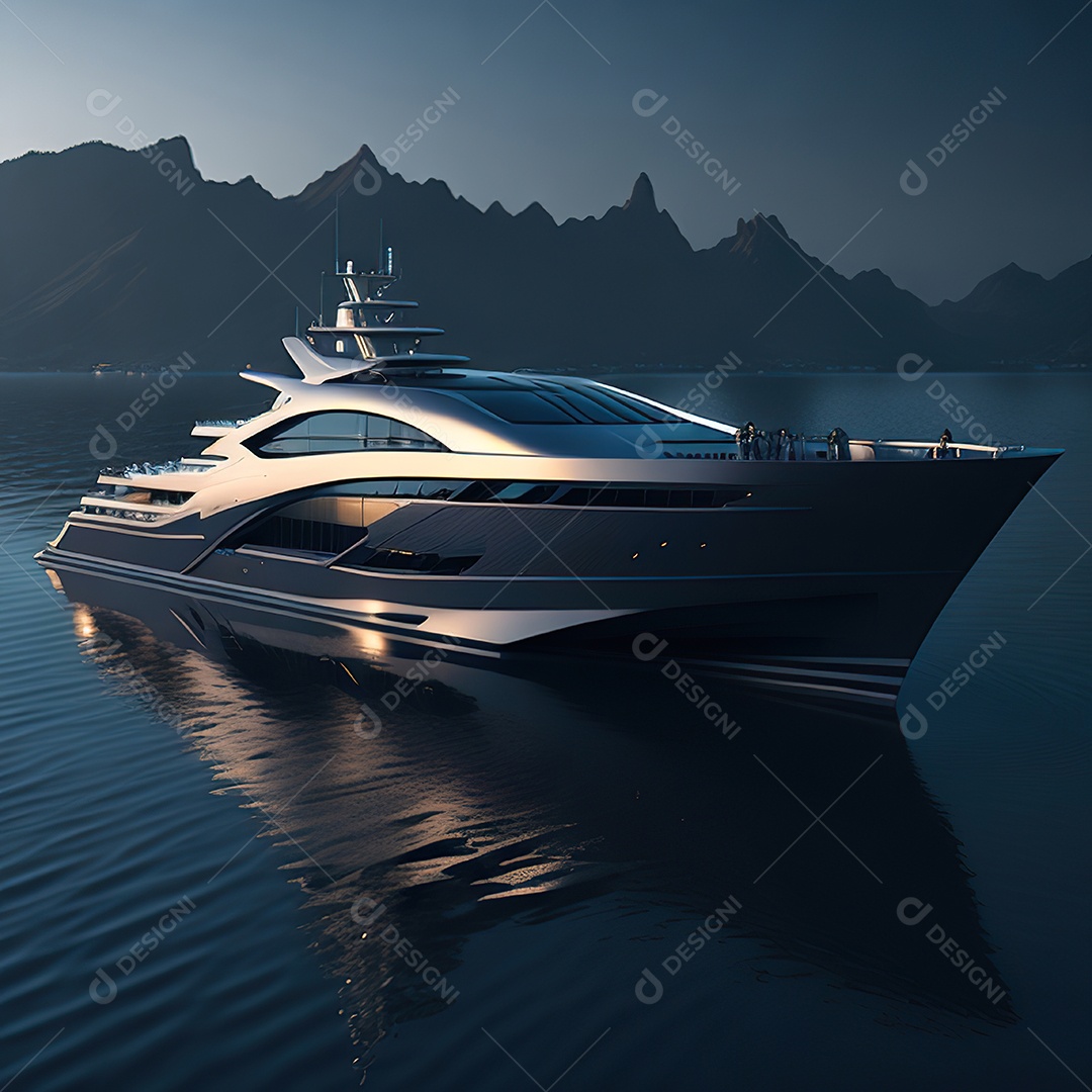 Imagem realista de iate