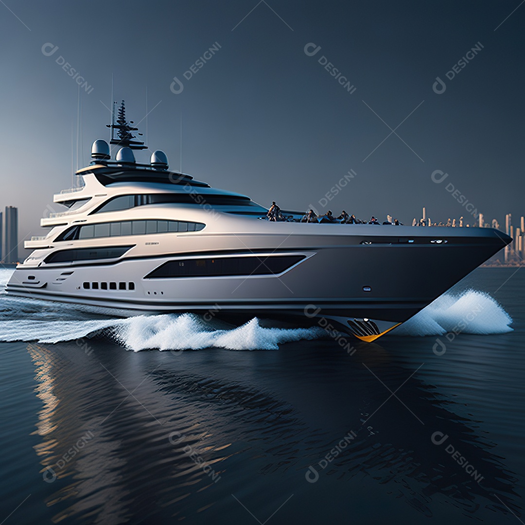 Imagem realista de iate