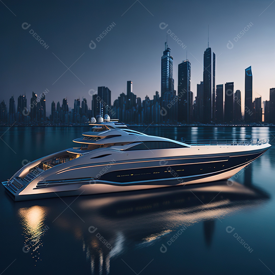 Imagem realista de iate