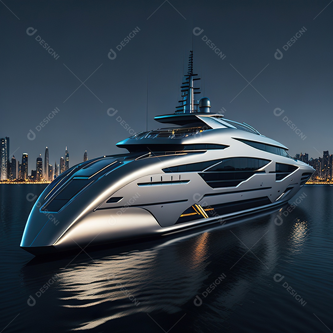 Imagem realista de iate