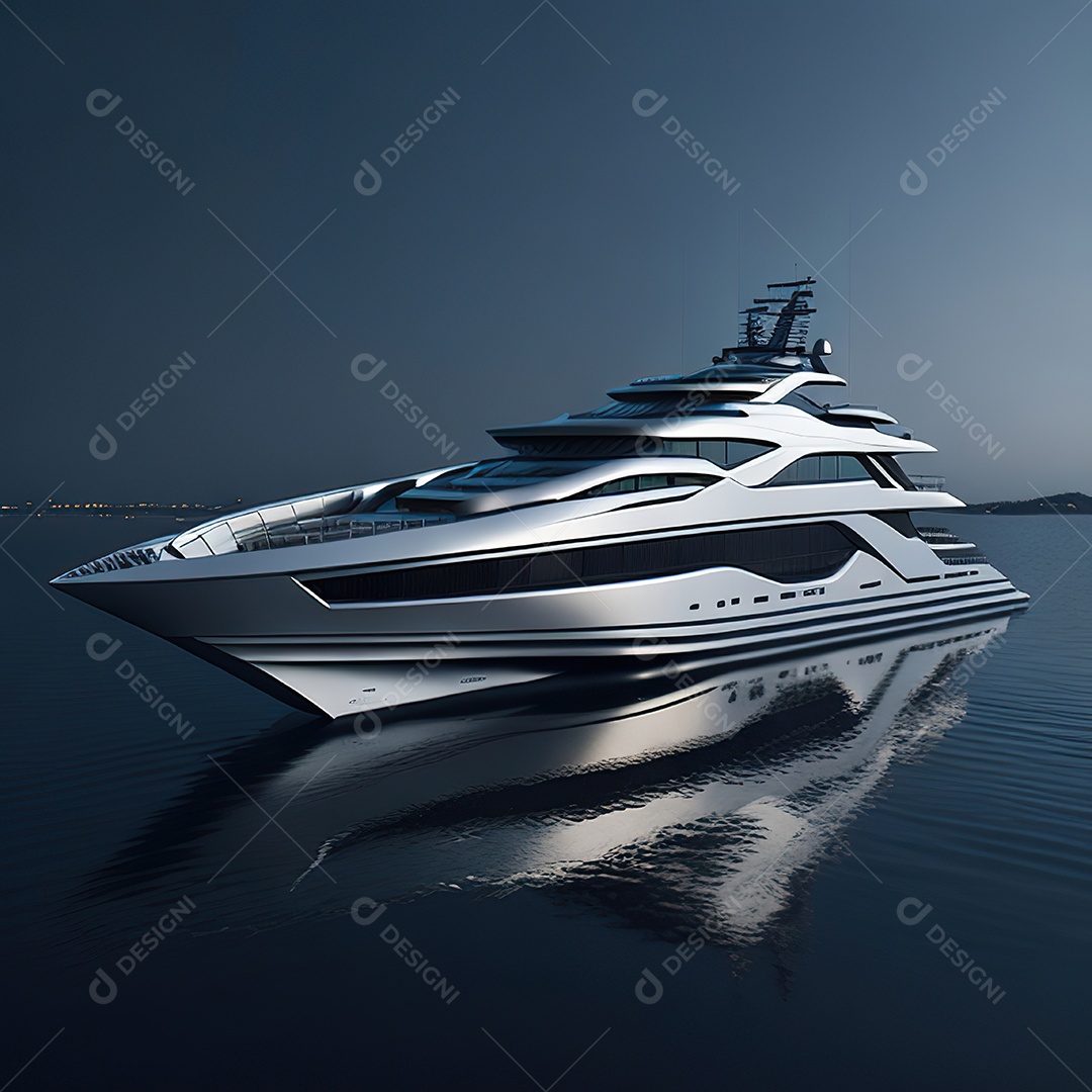 Imagem realista de iate