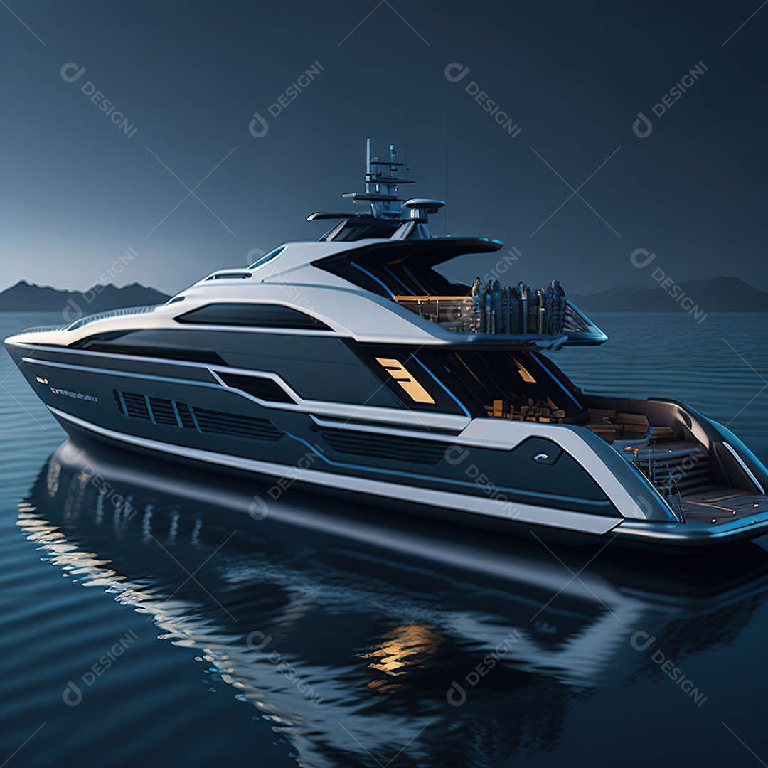 Imagem realista de iate