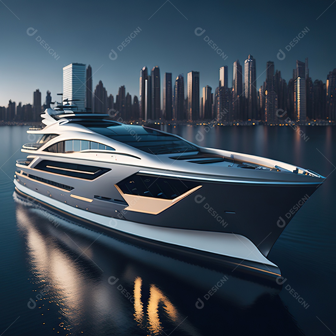 Imagem realista de iate