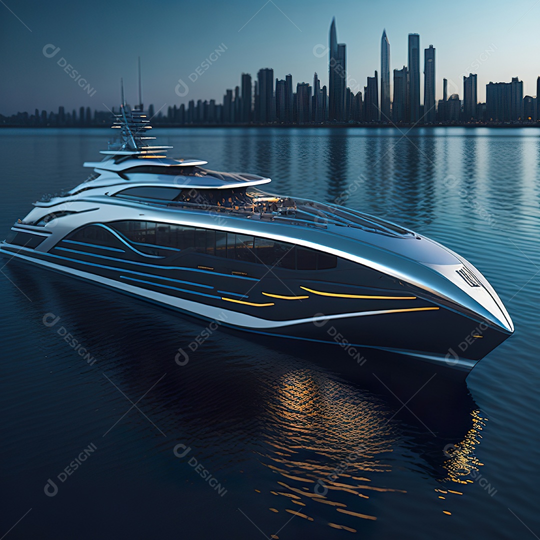 Imagem realista de iate