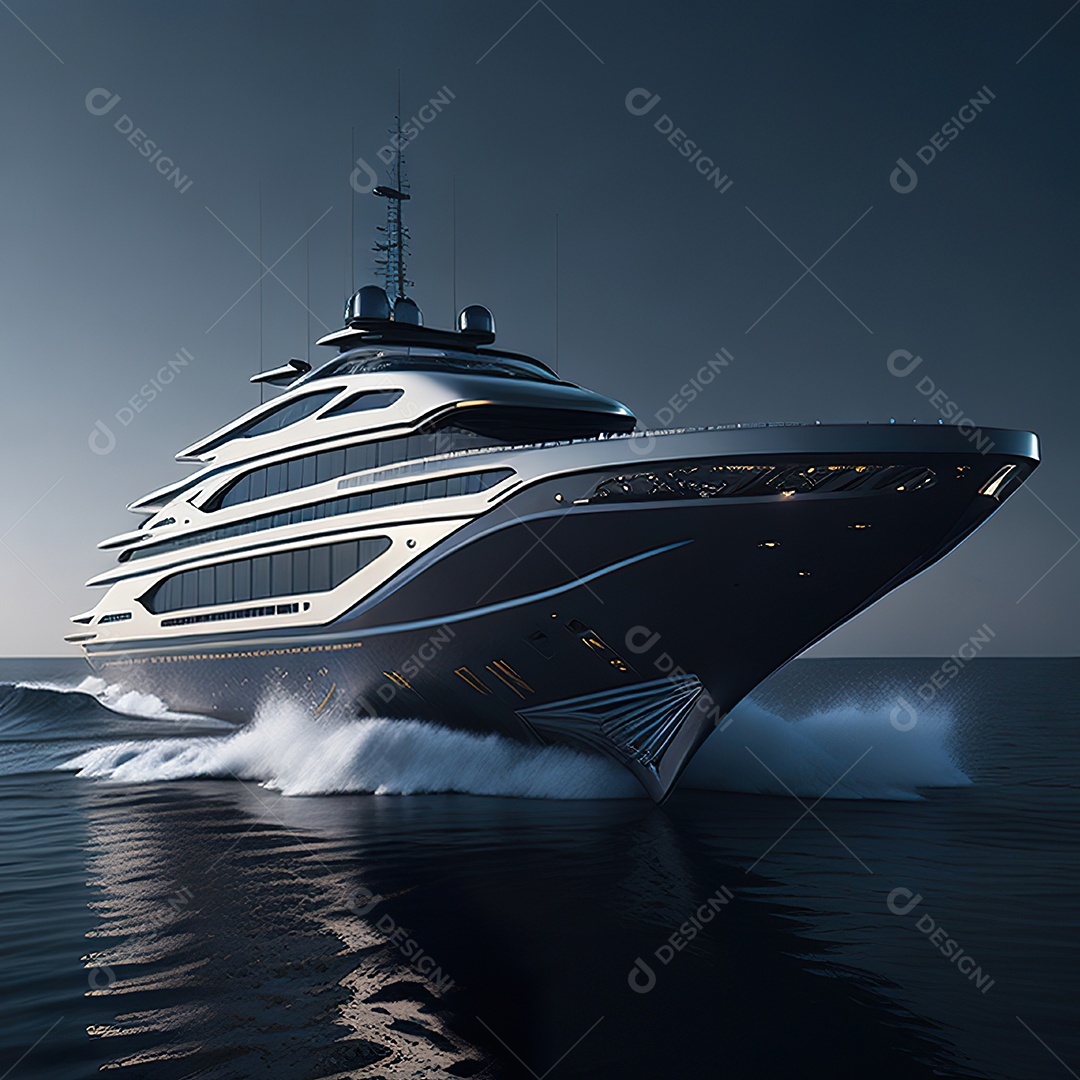 Imagem realista de iate