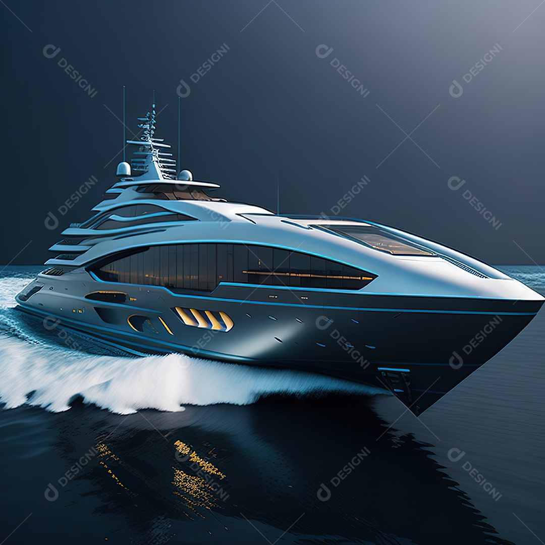 Imagem realista de iate