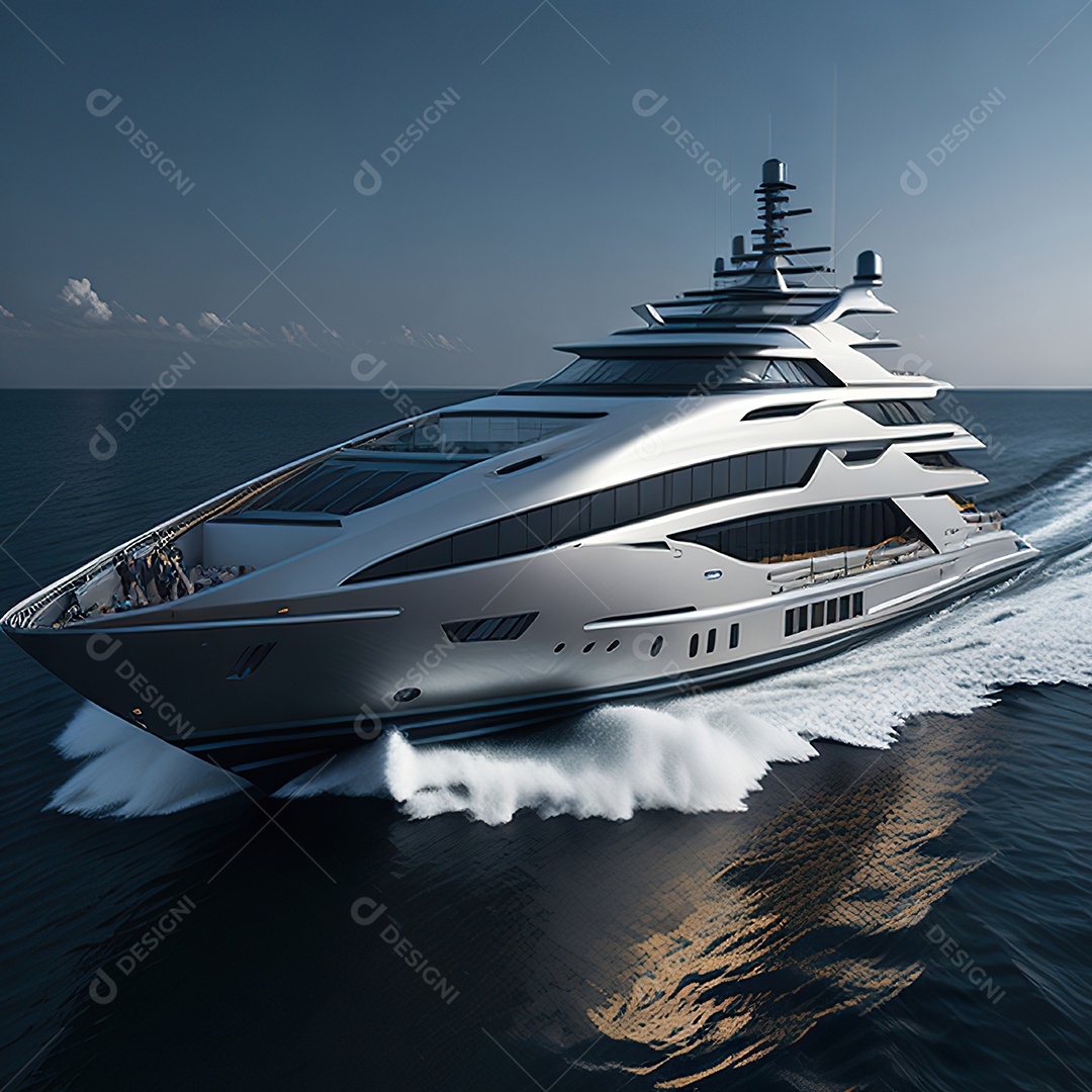 Imagem realista de iate