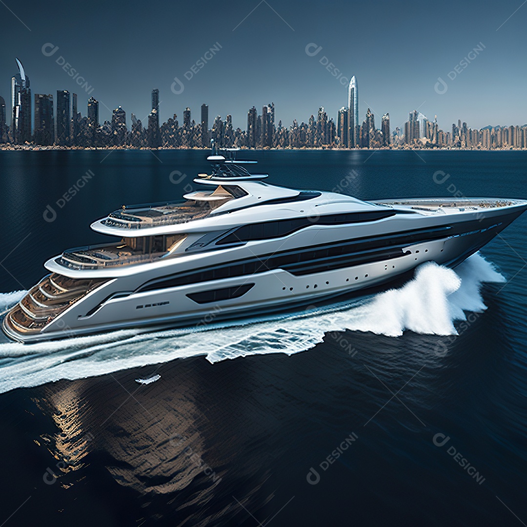 Imagem realista de iate